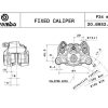 HPK - P2-34 84mm 铸造 金/银 后卡钳 右 20B85215