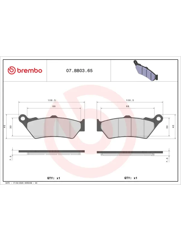 AM - 刹车片 07BB0365