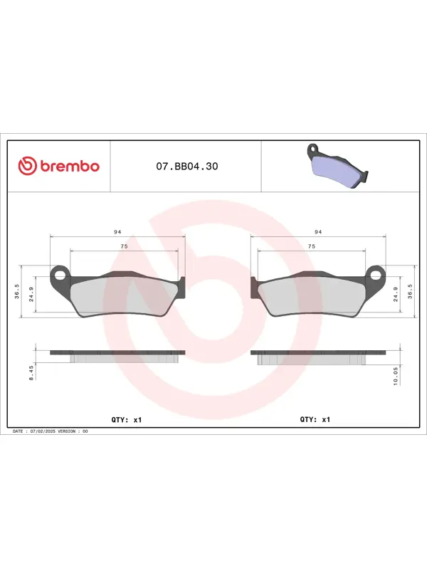 AM - 刹车片 07BB0430