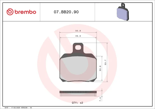 AM - 刹车片 07BB2090