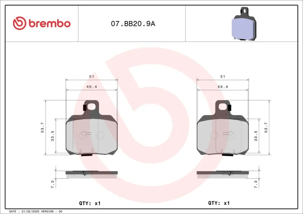 AM - 刹车片 07BB209A