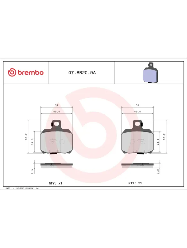 AM - 刹车片 07BB209A