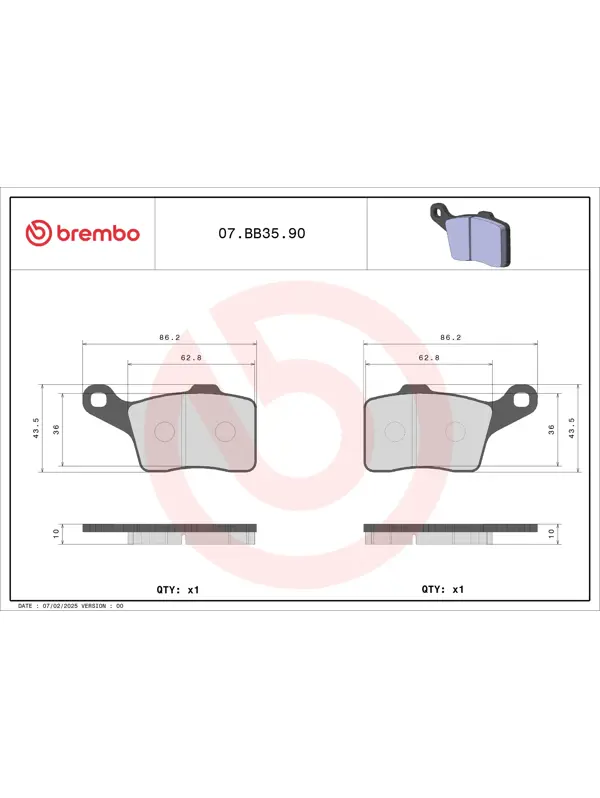 AM - 刹车片 07BB3590