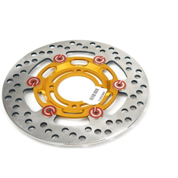 Racing - 218x4mm 浮动刹车碟 金色芯红色扣 08B30810